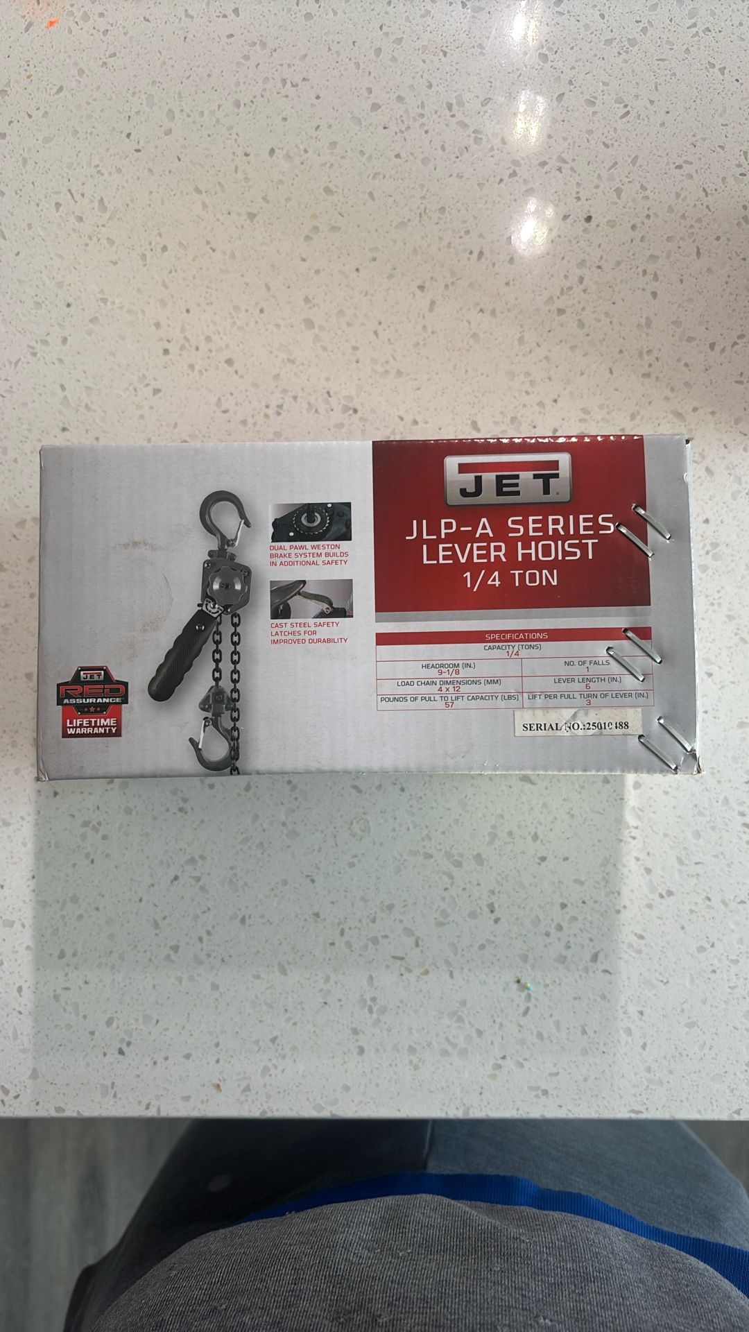 Jet 1/4 Ton Lever Hoist!!