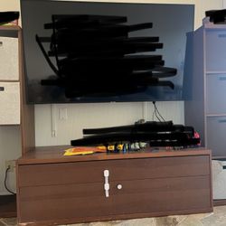 Entertainment Center with Bins