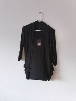 Brand new, Love university Sleeve Slouchy Pocket Cardigan Black size Medium .