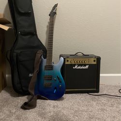 Electric Guitar With Amp And Carry Bag
