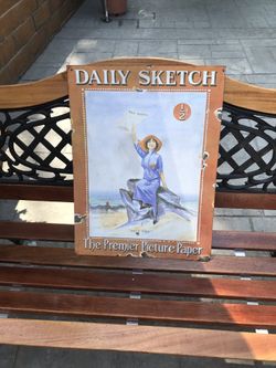 Metal Daily Sketch Newspaper Advertisement