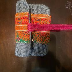Elliot Mann Zipper Knitted Purse