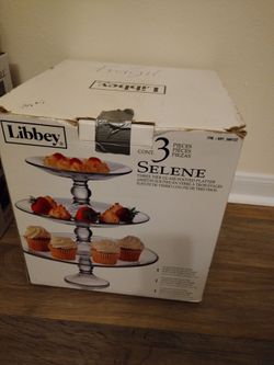 Libbey 3  TIER GLASS SELENE