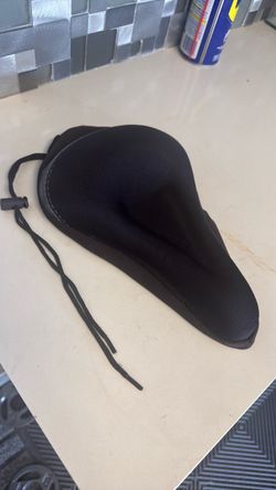 Black Bike Seat Cushion Cover with Drawstring