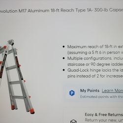 Little Giant Arev M17 Ladder. 18ft