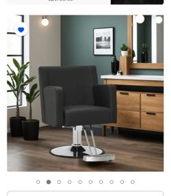 Barber or Salon Chair, Hydraulic Styling Barber Chair for SPA Home Salon, Barbershop, Black
