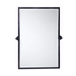 TEHOME 28.5 x 36'' Black Metal Framed Pivot Rectangle Bathroom Mirror Tilting Beveled Vanity Mirrors for Wall…