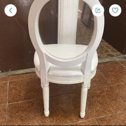 White Wooden Vintage Chair
