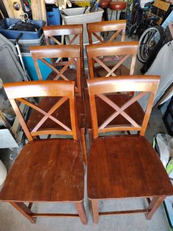 Wooden dining chairs- Set of 6