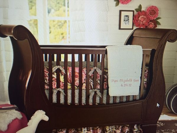 Pottery Barn Larkin Sleigh Crib For Sale In Campbell Ca Offerup