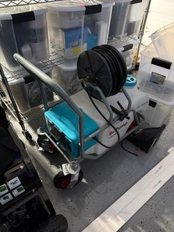 Battery powered sprayer
