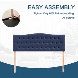 Queen Size Tufted Upholstered Headboard