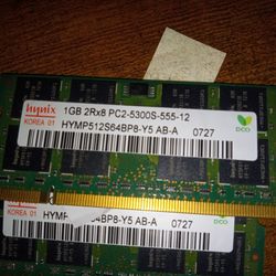 1gb 2rx8 pc2-5300s-555-12