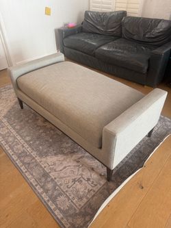 RH Restoration Hardware Sorensen 6’ Belgian Linen Bench