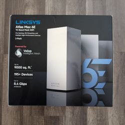 Linksys AXE8400 Mesh Network 3 Nodes 