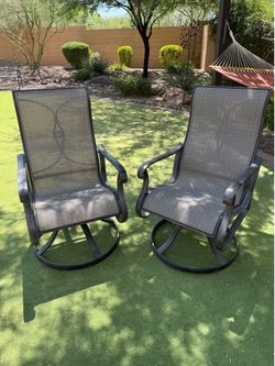 Set of 2 Swivel rocker chairs