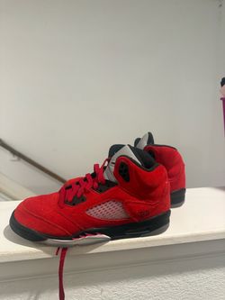 Air Jordan 5 Retro Raging Bull Red Sneakers
