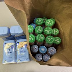 44 Jars Of Baby Food And 4 Baby Cereal 