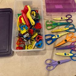 Fun Cut Scissors, And Play-Doh/Clay Cookie Cutters