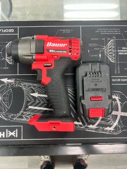 Bauer 20V Lithium-Ion Cordless Impact Driver with Battery