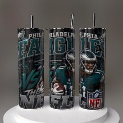 Philadelphia Eagles Tumbler with Straw