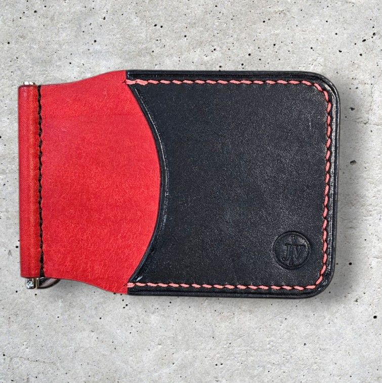 Luxury Handmade Slim Leather Money Clip Wallet – Minimalist Elegance