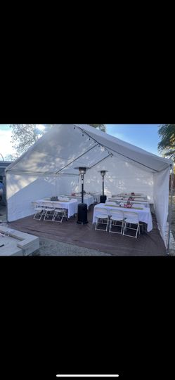 Propane Heater & 20x20 Canopy Tent Rnetal