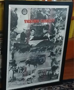 YAKIMA CANUTT PERSONALLY SIGNED 1982 TRIBUTE POSTER! LEGENDARY HOLLYWOOD COWBOY STUNTMAN FOR JOHN WAYNE!