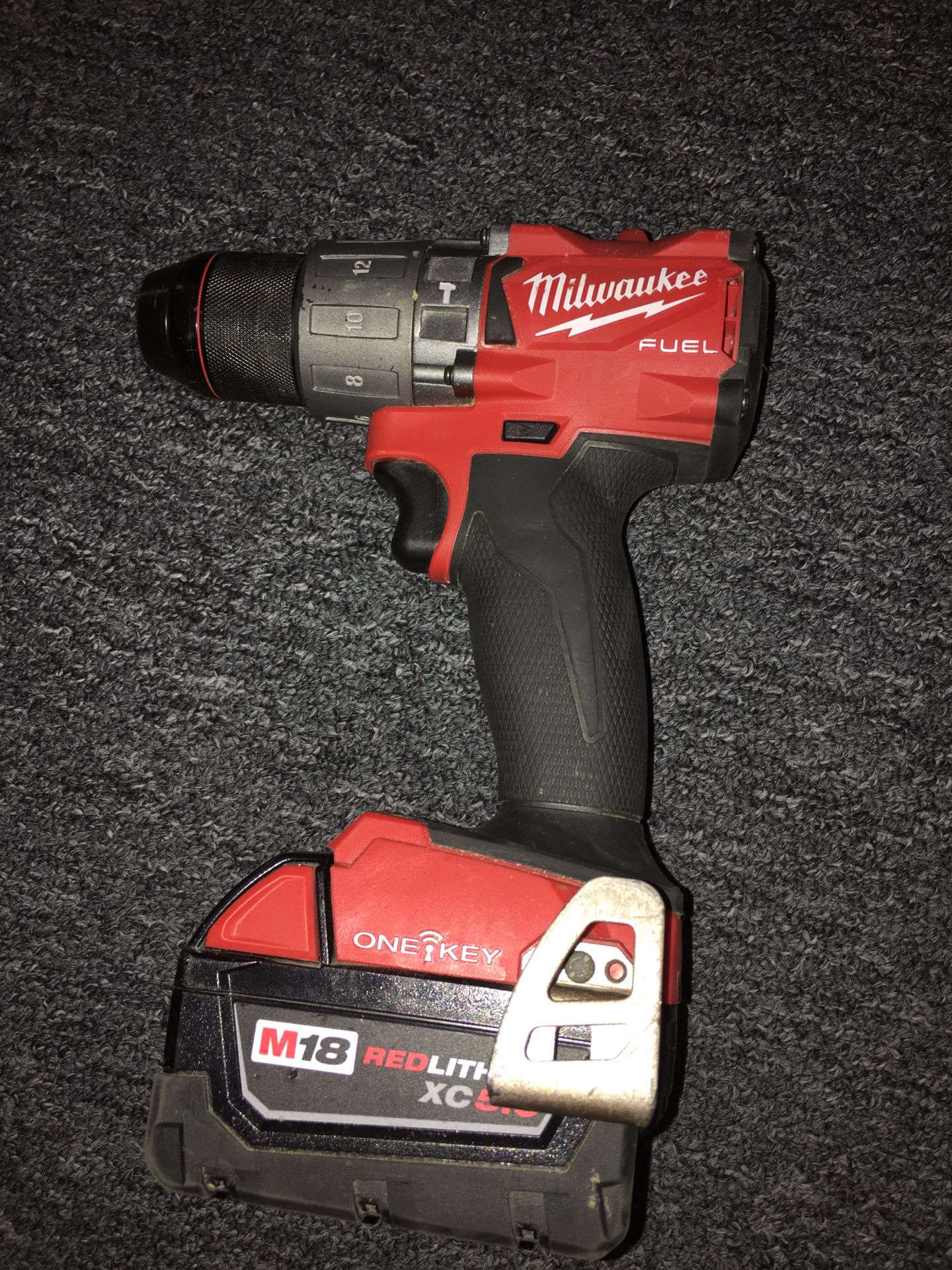 Milwaukee m18 fuel one-key hammer drill, Battery, And Charger
