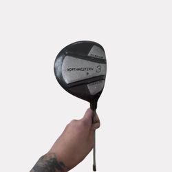 Northwestern #3 Driver Wood Steel Shaft RH Oversized 