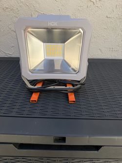 HDX LED Portable Work Light Floodlight w/ Stand, Gray MPN 1005 297 618