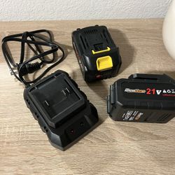 21 V Battery And Charger 