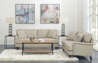 Sectional loveseat sofa