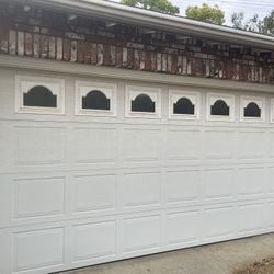 Garage Door For 2 Cars Complete