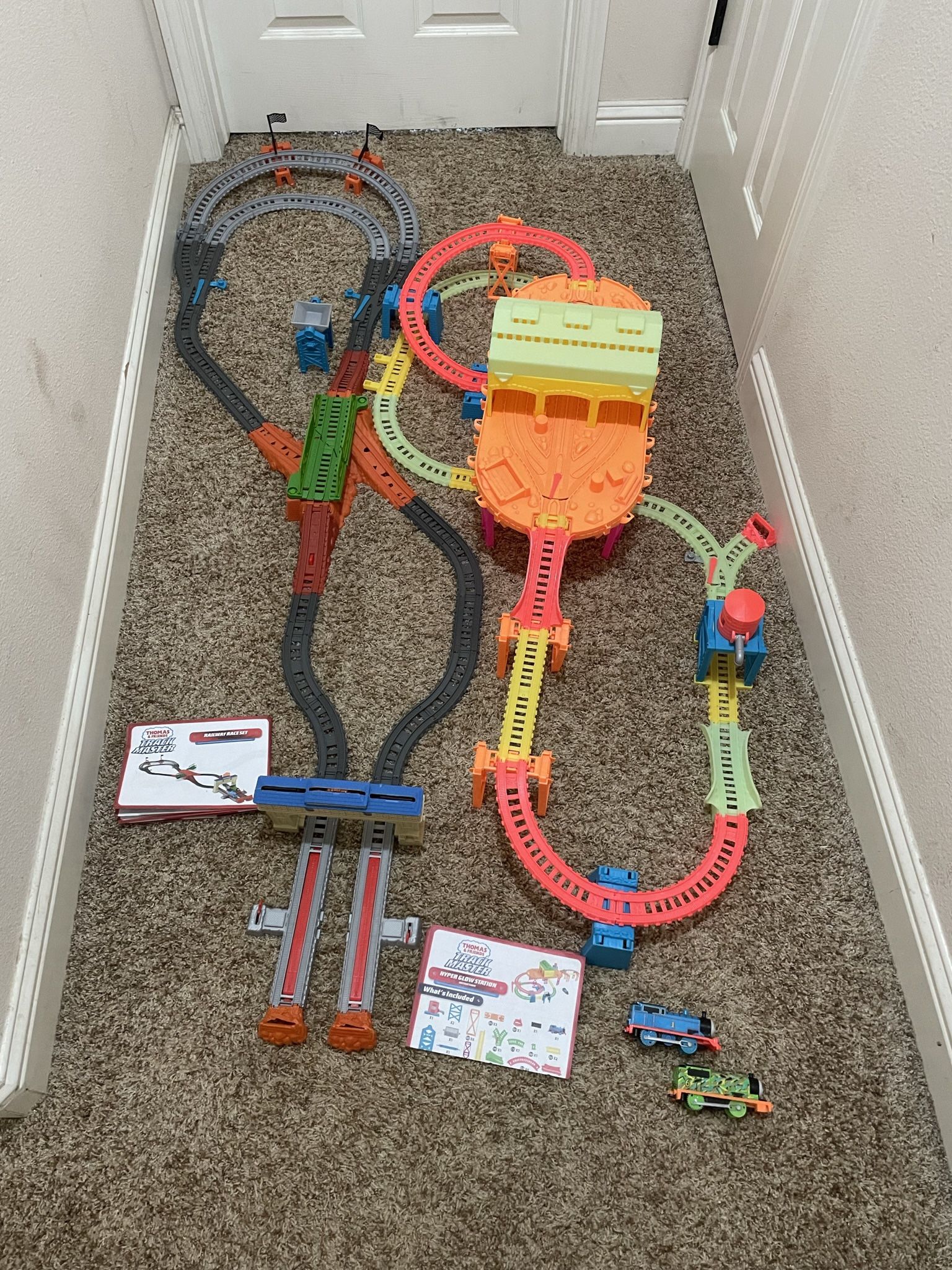 Thomas & Friends Track Master Hyper Glow Station and Railway Race Set