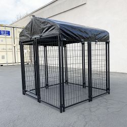 $170 (New) Heavy duty kennel with cover dog cage crate pet playpen (4’l x 4’w x 4.5’h) 
