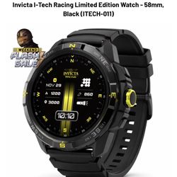 Invicta I-tech Racing Limited Edition Smart Watch-58mm Black (Itech-011)