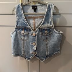 Kids Jean Vest  