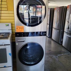 LG Studio WashTower Single Unit Front Load Washer 5.0 Cubic Feet  AND  Gas Dryer 7.4 Cubic Feet GYGH