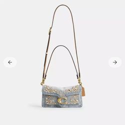 Coach Denim Tabby With Crystals 26”
