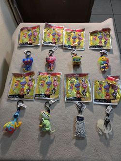 Poppy Playtime Figural Bag Clips ( 8 out of 11 in the set)
