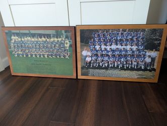 Vintage Seahawks Laminated Wooden Photo Print