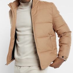 Express Lightweight Puffer Jacket Brown Tan Men’s XL