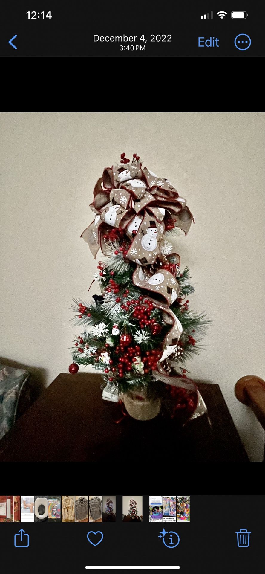 Christmas Tree 30” Lights Up $30 Pick Up Upland