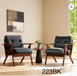 Mid-Century Modern Accent Chair Set of 2