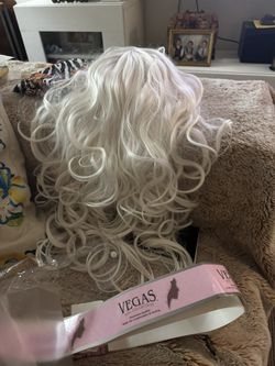 White Wig With Bangs 