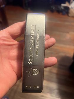 Scotty Cameron’s pro platinum Big Sur putter. Price is firm