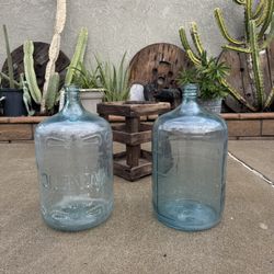 Antique Glass 5 Gallon Water Jug 