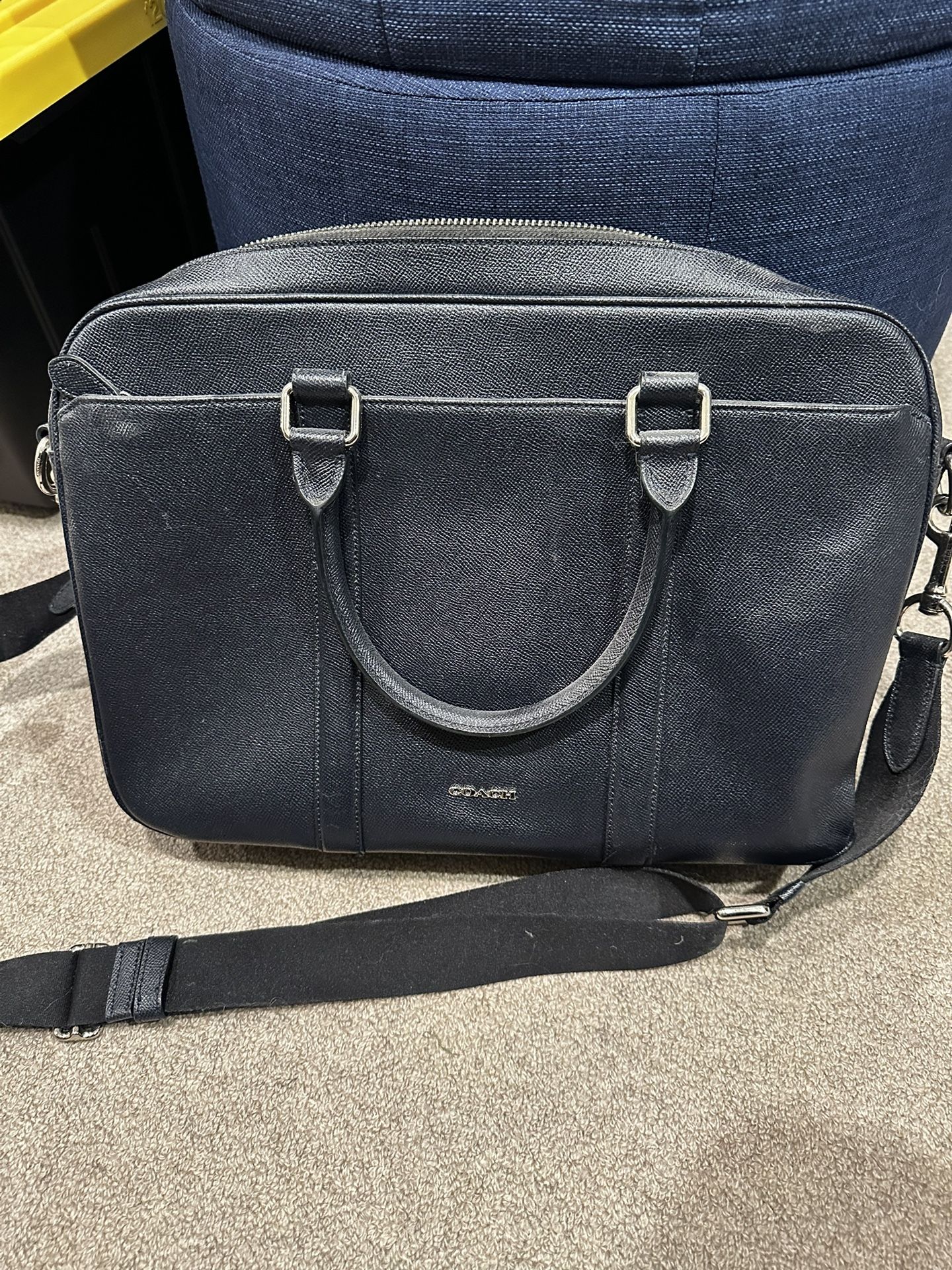 Coach Navy Blue Briefcase Bag