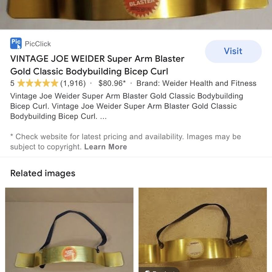 Old School Joe Weider Arm Blaster for Sale in Plano TX OfferUp